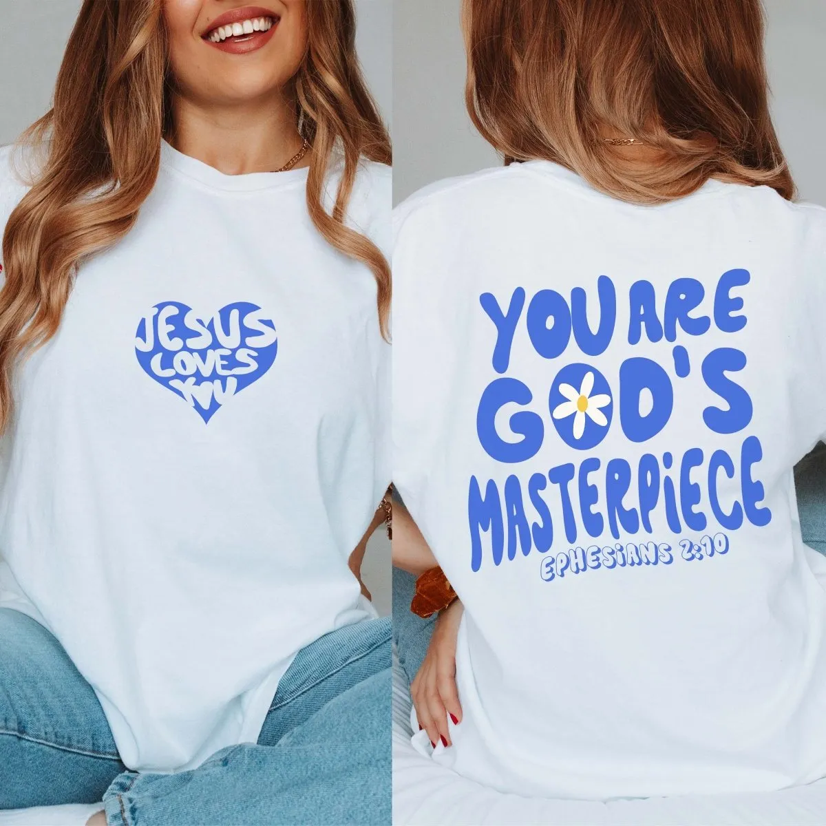God's Masterpiece Comfort Color Tee With Front & Back Designs sold by Roxie’s Picks product image thumbnail 4