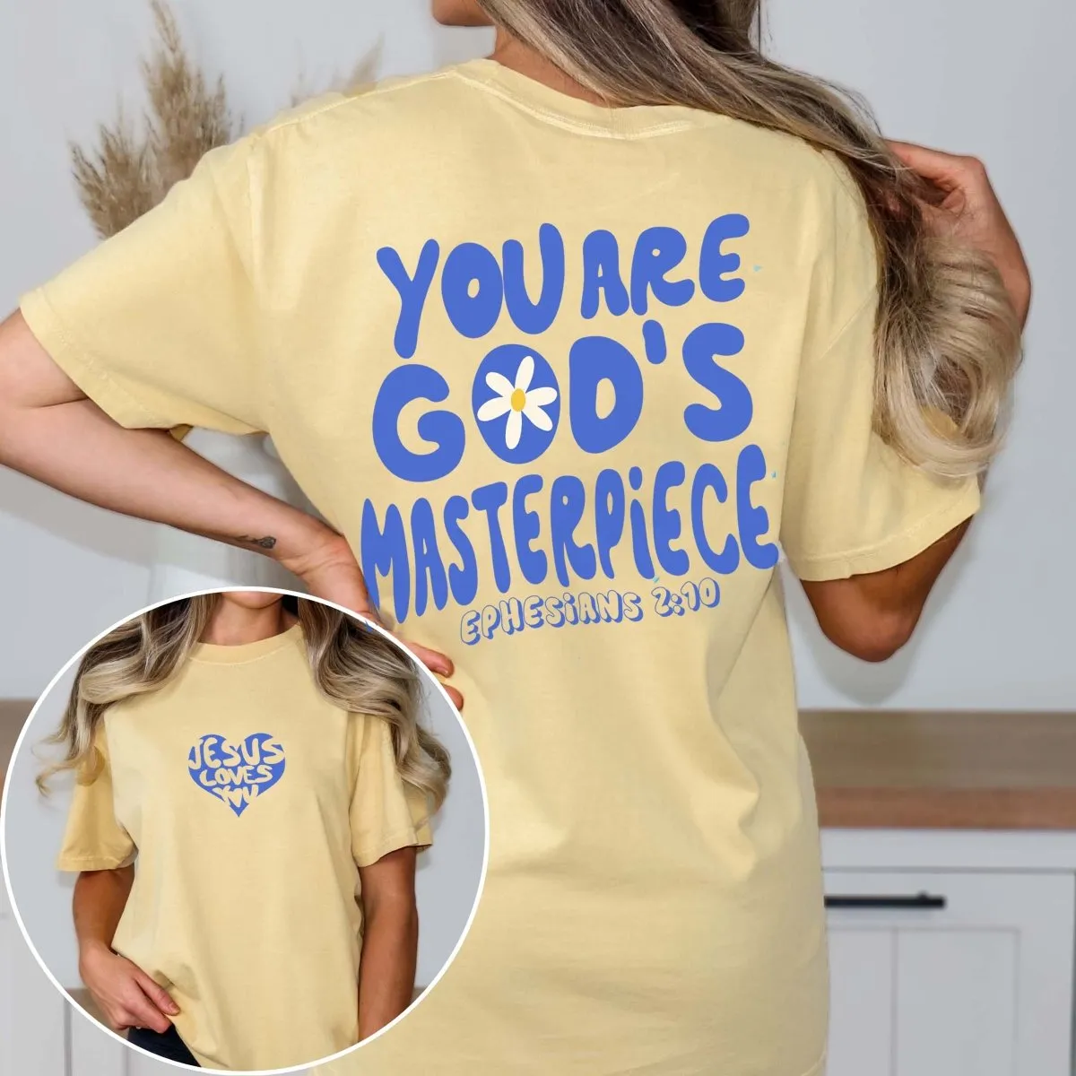 God's Masterpiece Comfort Color Tee With Front & Back Designs sold by Roxie’s Picks product image thumbnail 2