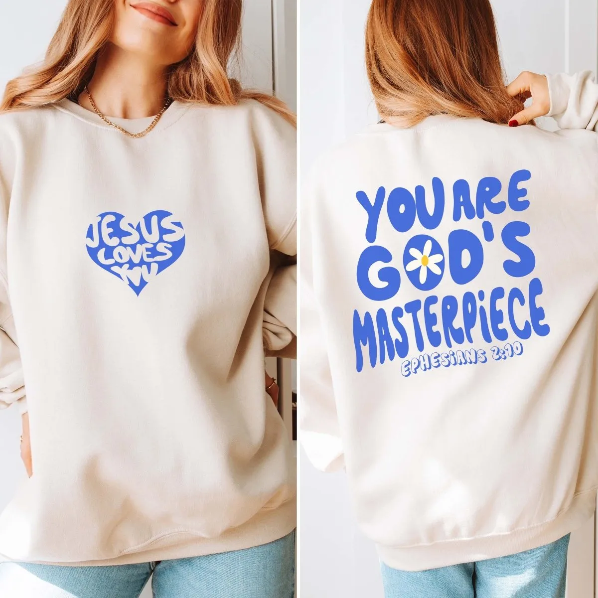 God's Masterpiece Sweatshirt With Front & Back Designs sold by Roxie’s Picks