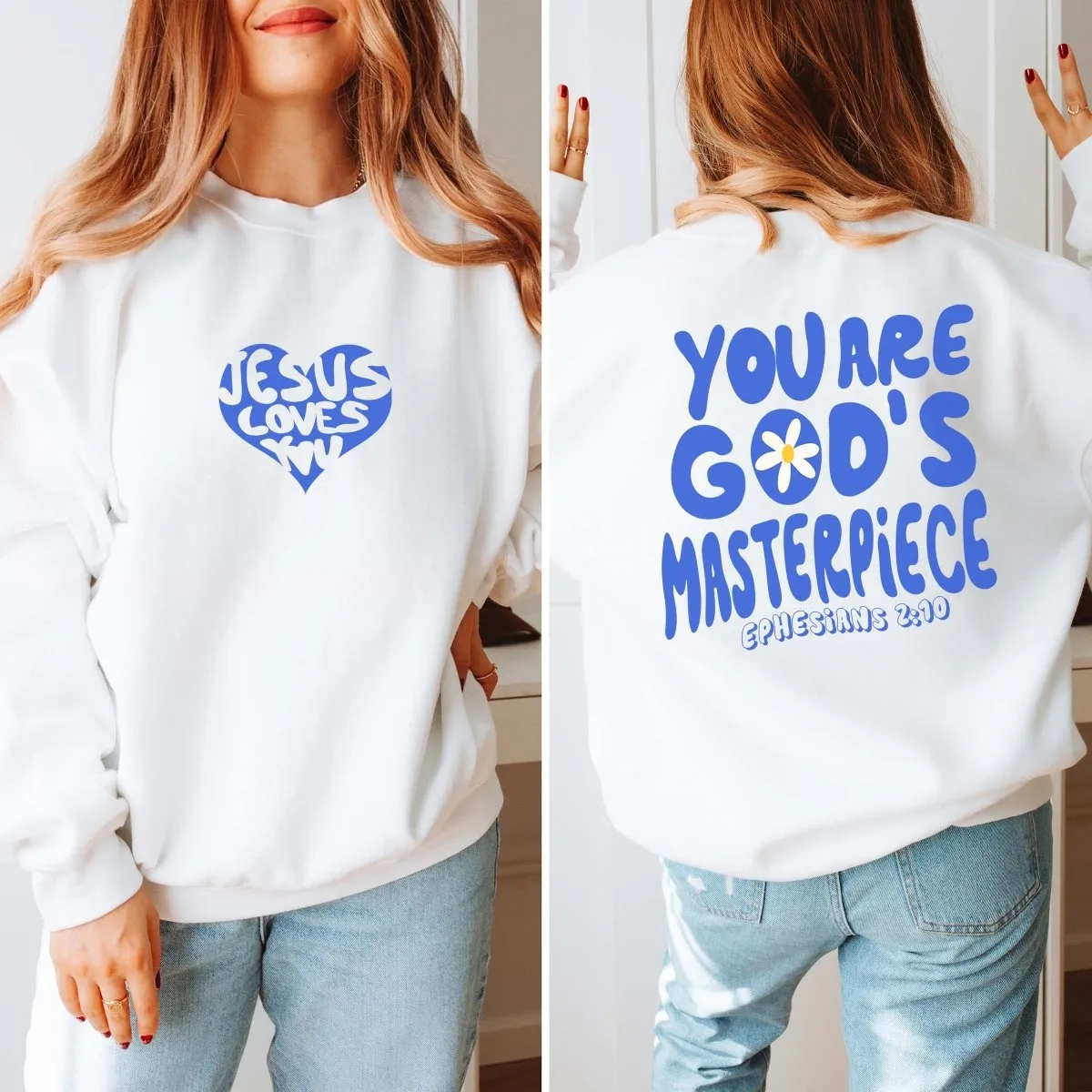 God's Masterpiece Sweatshirt With Front & Back Designs sold by Roxie’s Picks product image thumbnail 2
