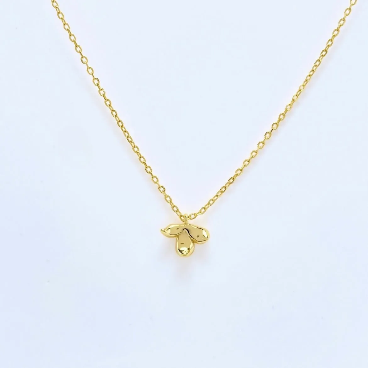3D Flower Petals Pendant Necklace 18K Gold Vermeil sold by Roxie’s Picks product image thumbnail 3