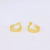 Aleja Cuban Link Chain Huggie Hoop 18K Gold Earrings sold by Roxie’s Picks