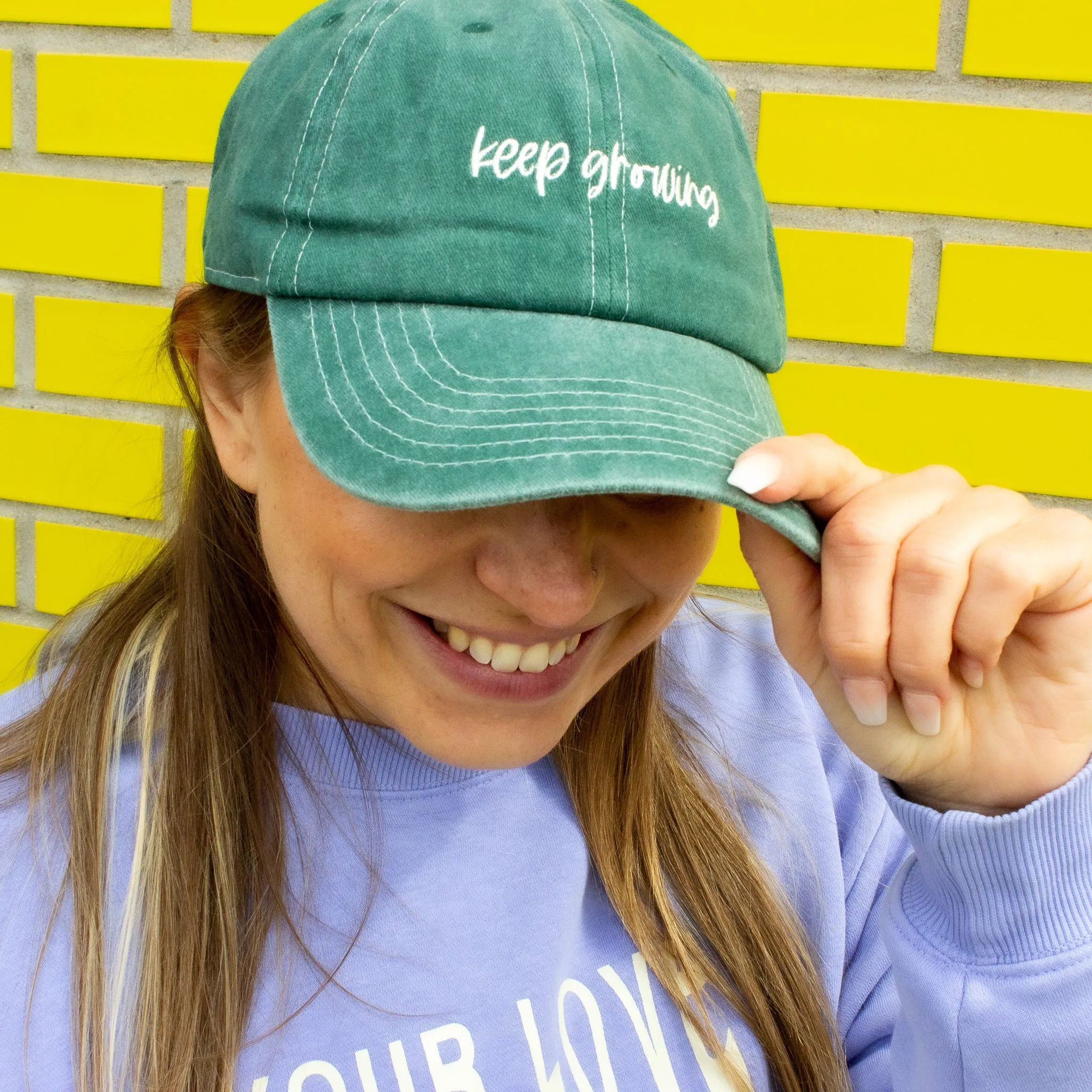 Keep Growing Happy Hat sold by Roxie’s Picks