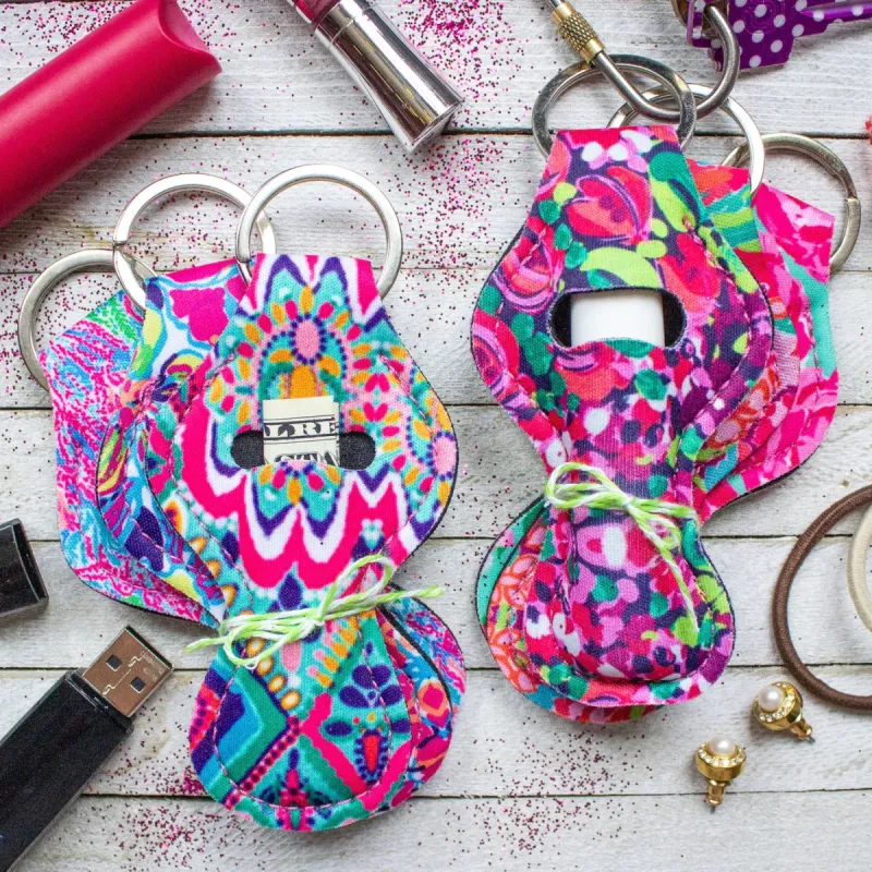 Chapstick Holder Keychains | Set of 3 sold by Roxie’s Picks