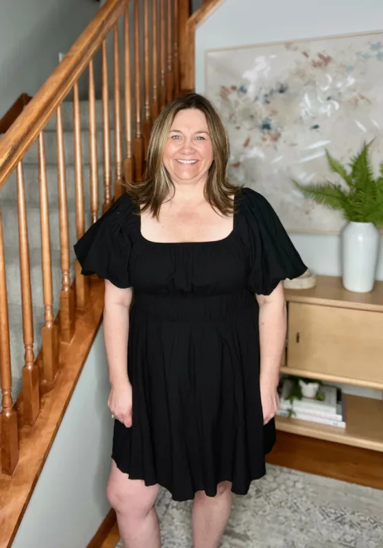 Flirty Black Dress sold by Roxie’s Picks