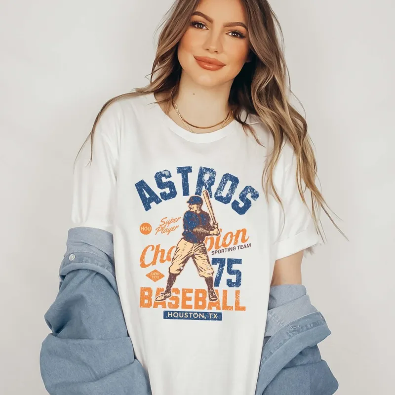 Astros Vintage Baseball Team Tee sold by Roxie’s Picks