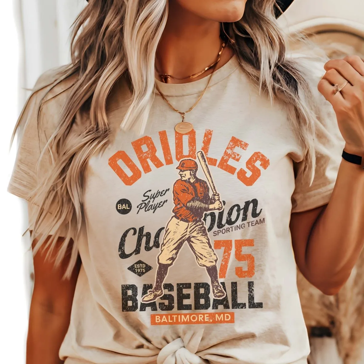 Orioles Vintage Baseball Team Tee sold by Roxie’s Picks