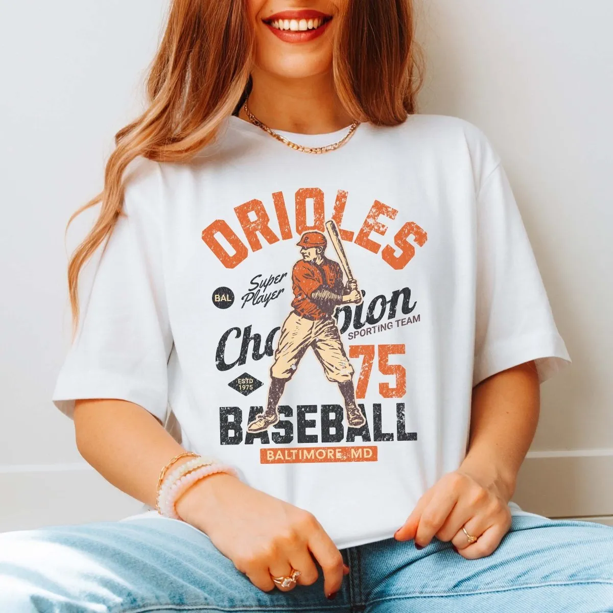 Orioles Vintage Baseball Team Tee sold by Roxie’s Picks product image thumbnail 2