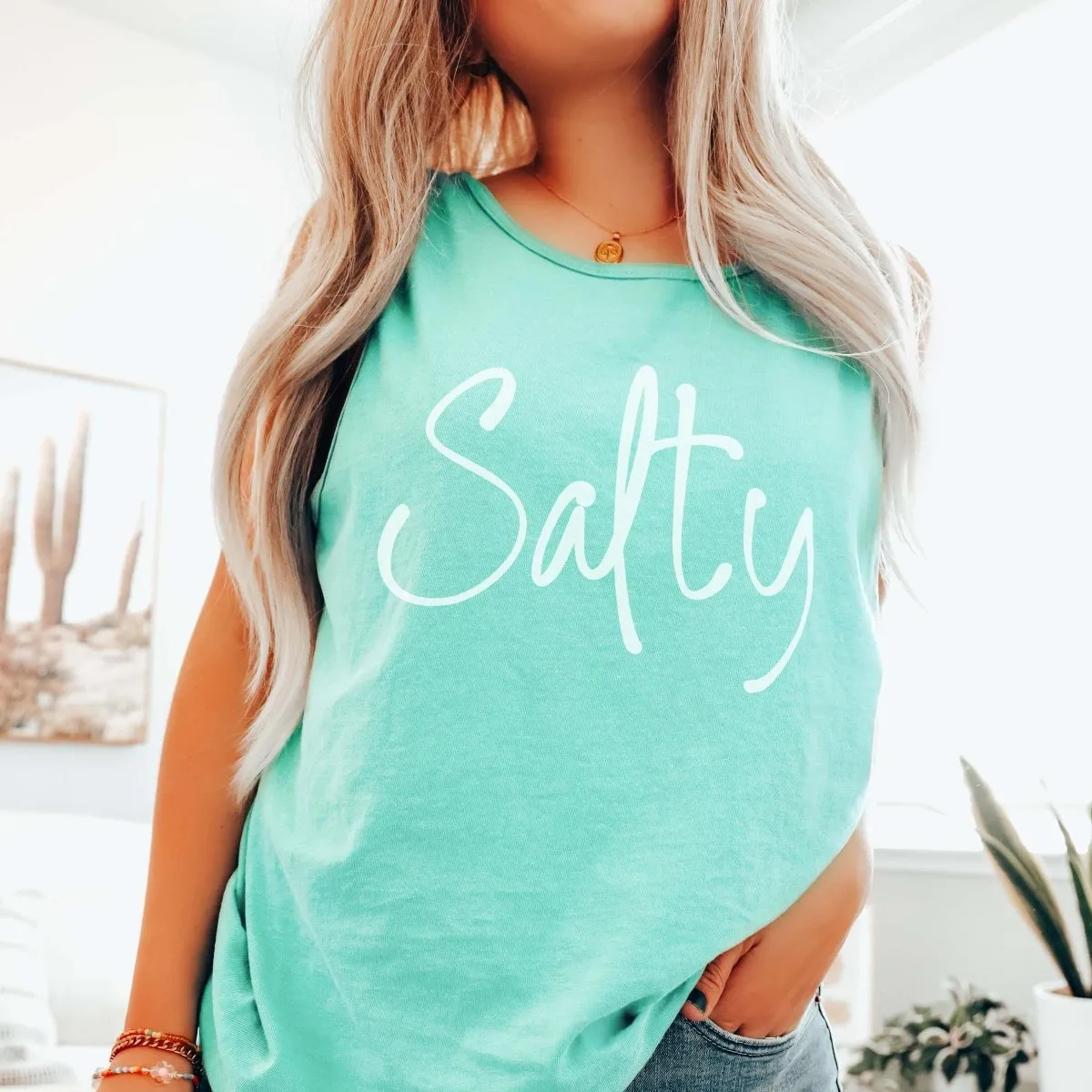 Salty Comfort Color Tank sold by Roxie’s Picks product image thumbnail 4