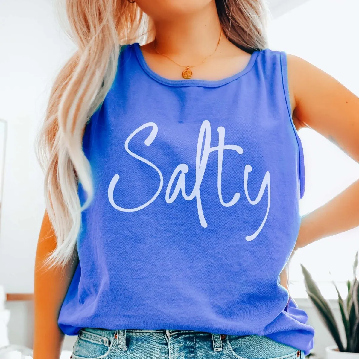 Salty Comfort Color Tank sold by Roxie’s Picks product image thumbnail 5