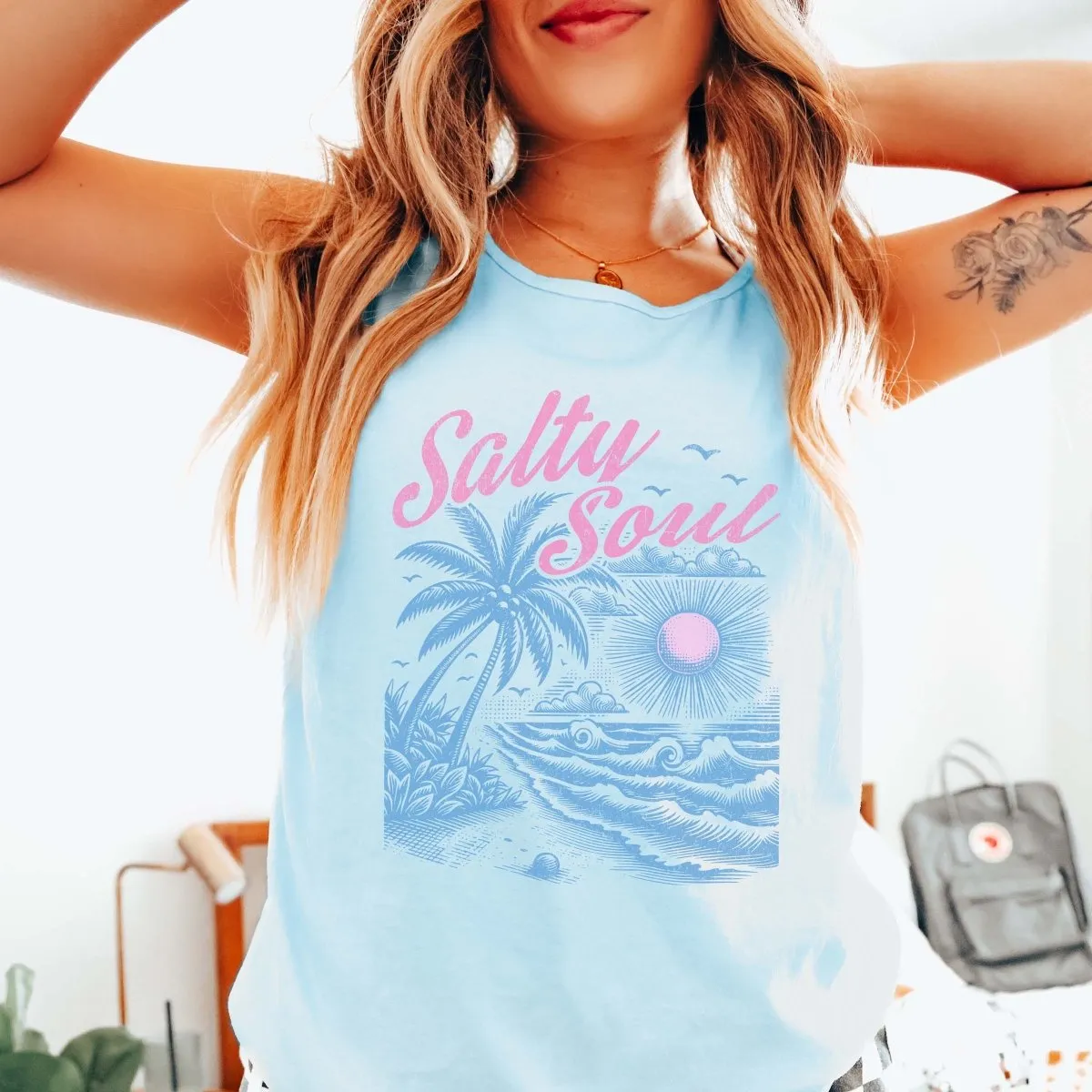 Salty Soul Comfort Color Tank sold by Roxie’s Picks