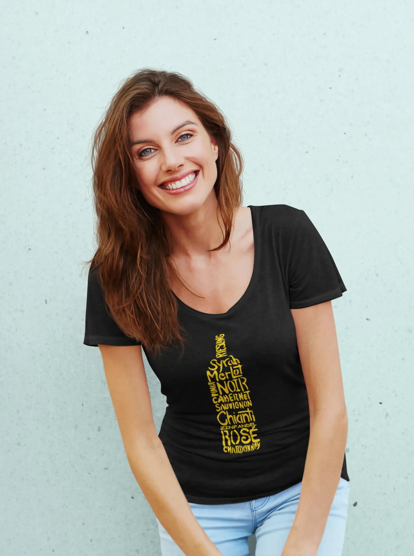 Super Soft Glittery Wine Tee's sold by Roxie’s Picks product image thumbnail 4