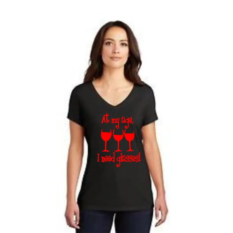 Super Soft Glittery Wine Tee's sold by Roxie’s Picks product image thumbnail 5