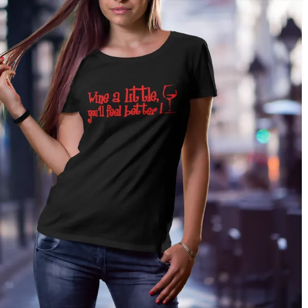 Super Soft Glittery Wine Tee's sold by Roxie’s Picks product image thumbnail 3