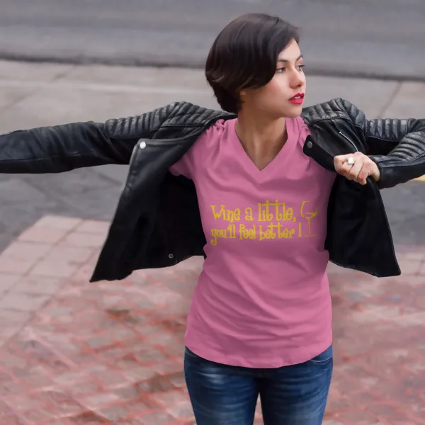 Glittery Super Soft Wine Tee's sold by Roxie’s Picks product image thumbnail 2