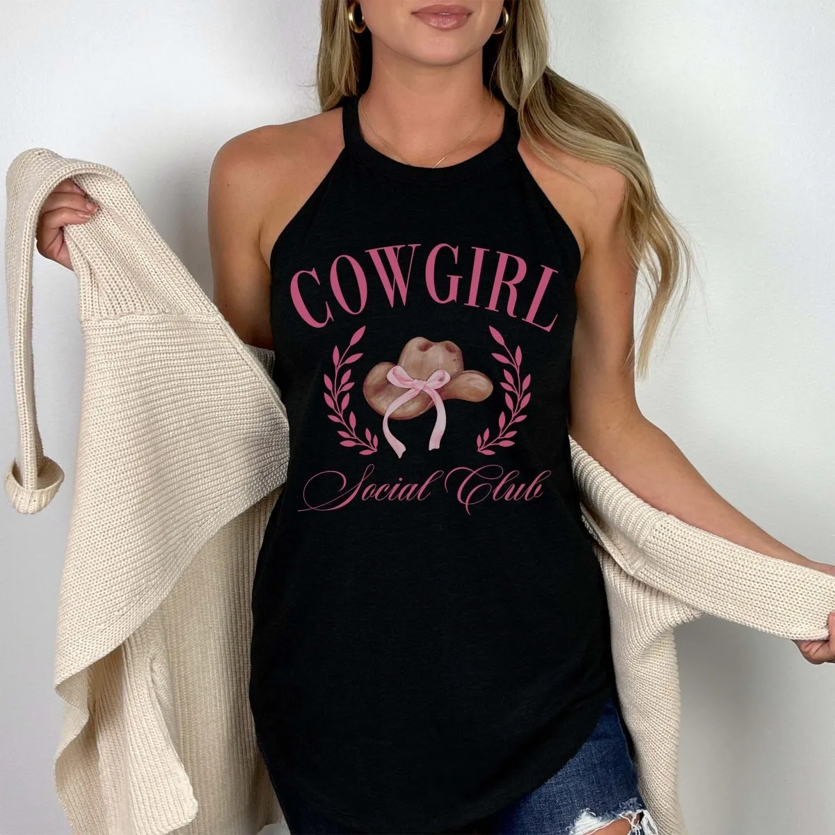 Cowgirl Social Club High Neck Tank sold by Roxie’s Picks product image thumbnail 2