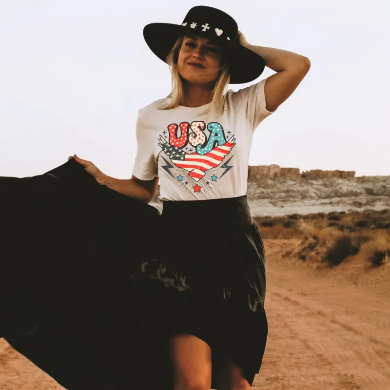 USA Eagle T-Shirt or Crew Sweatshirt sold by Roxie’s Picks