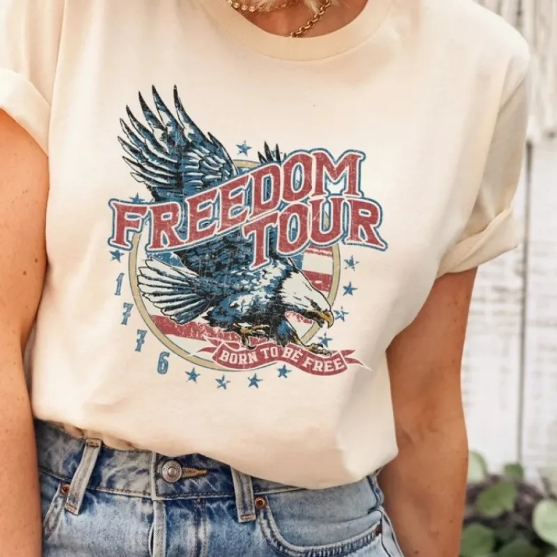 Freedom Tour 1776 Born To Be Free T-Shirt or Crew Sweatshirt sold by Roxie’s Picks