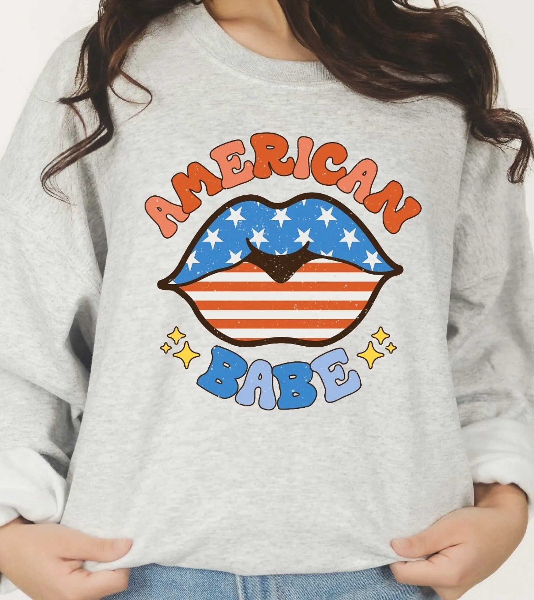 American Babe T-Shirt or Crew Sweatshirt sold by Roxie’s Picks product image thumbnail 2