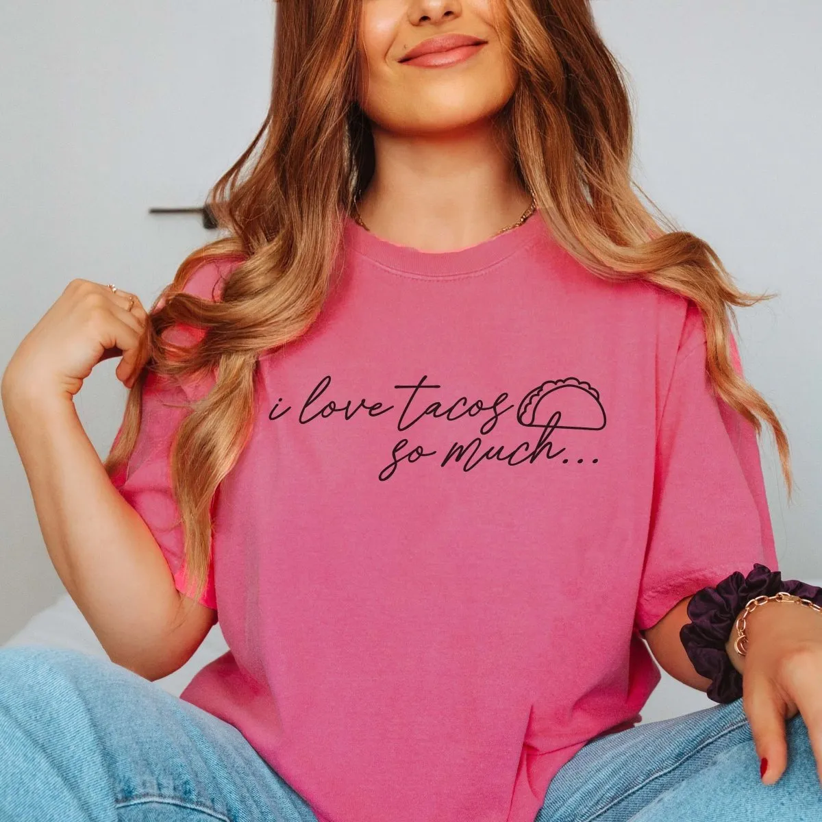 I Love Tacos So Much Comfort Color Tee sold by Roxie’s Picks product image thumbnail 3