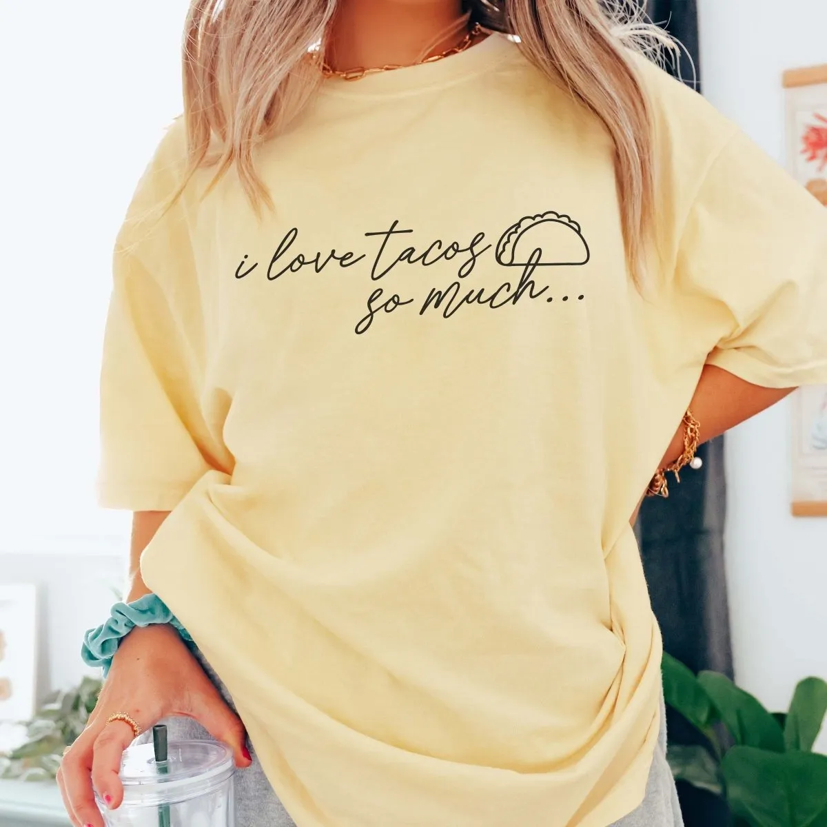 I Love Tacos So Much Comfort Color Tee sold by Roxie’s Picks product image thumbnail 4