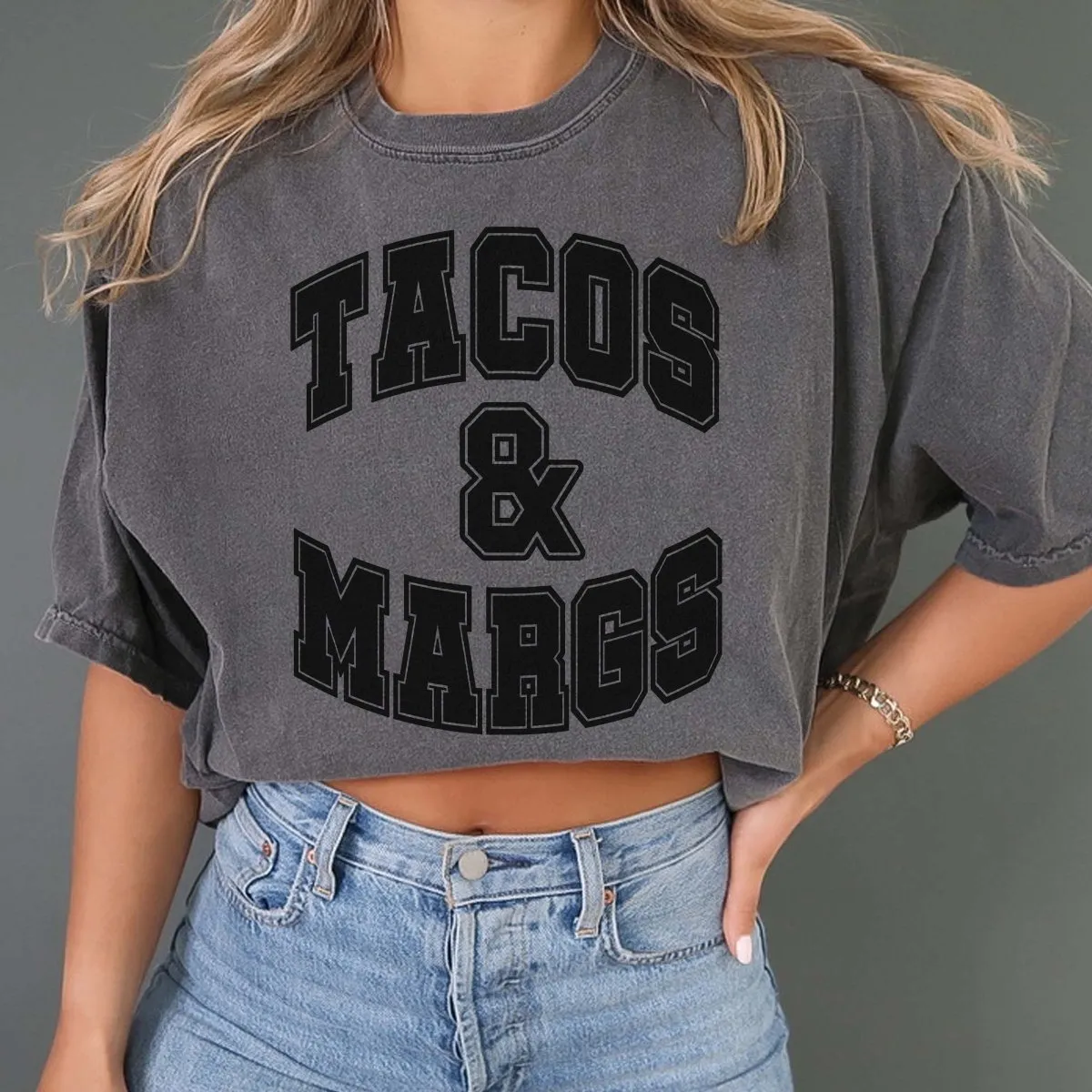 Tacos & Margs Comfort Color Tee sold by Roxie’s Picks product image thumbnail 5
