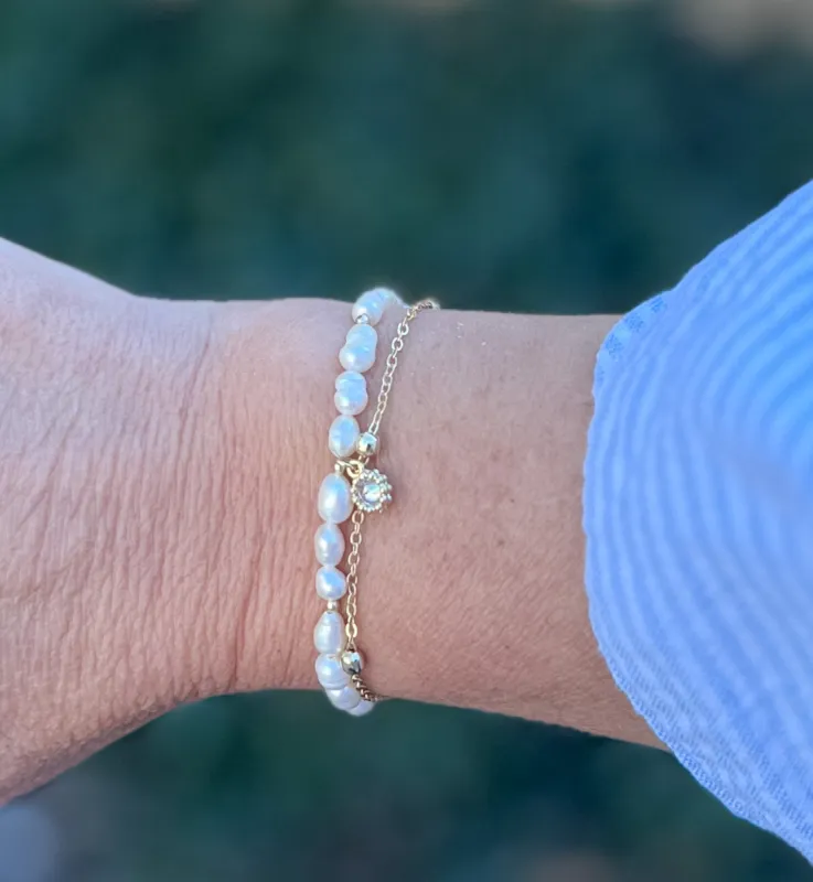 Pearluxe Double-Strand Bracelet sold by Roxie’s Picks