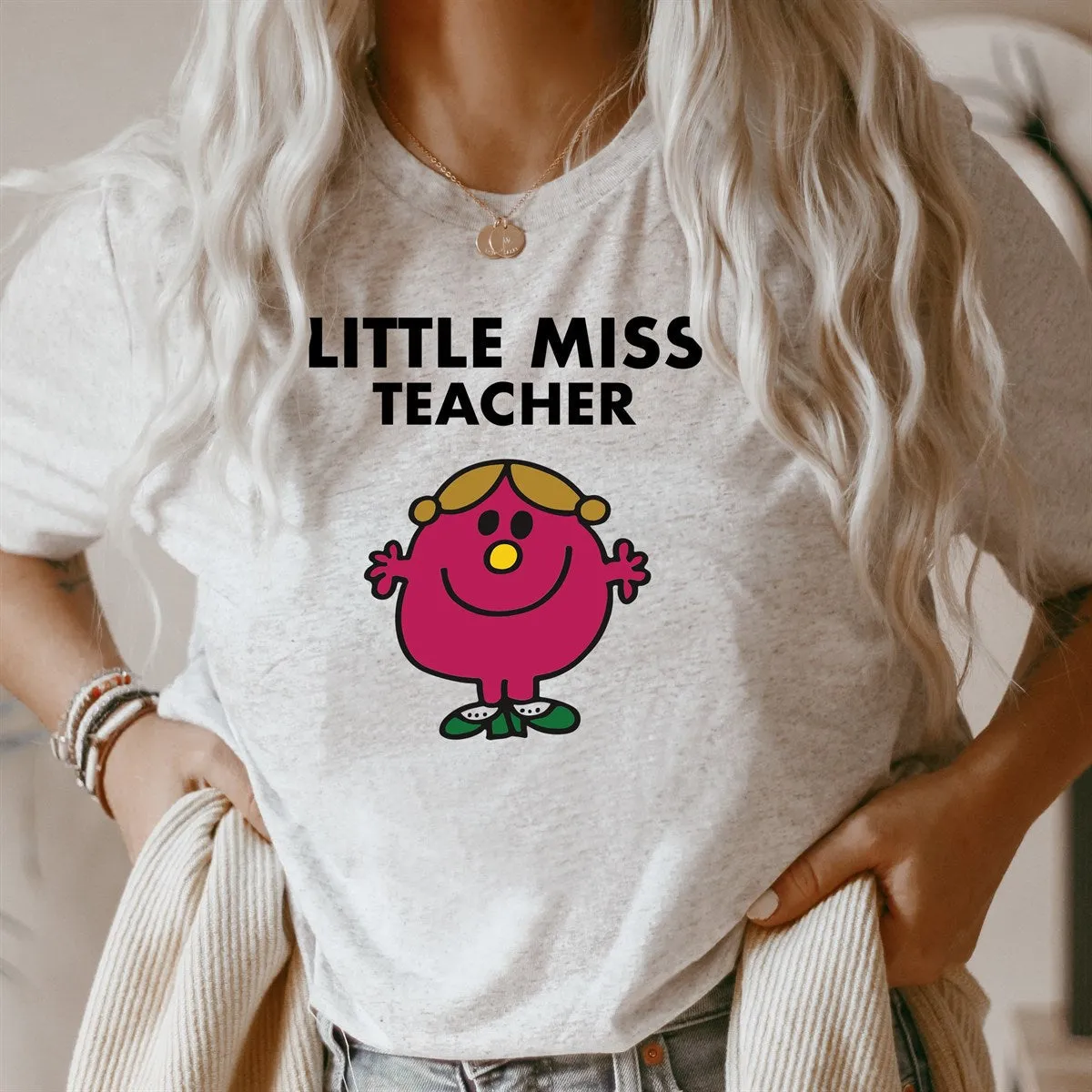 Little Miss Teacher T-Shirt or Crew Sweatshirt sold by Roxie’s Picks