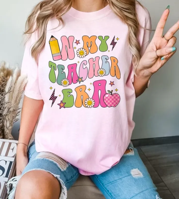 In My Teacher Era T-Shirt or Crew Sweatshirt sold by Roxie’s Picks