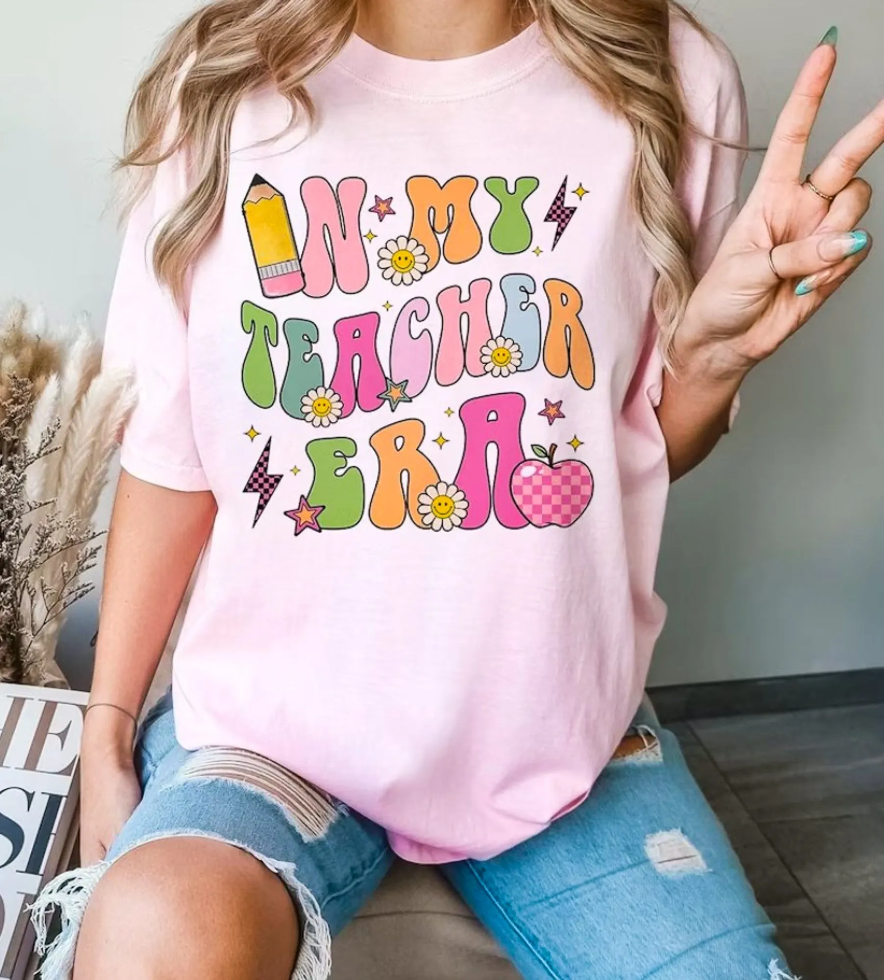 In My Teacher Era T-Shirt or Crew Sweatshirt sold by Roxie’s Picks