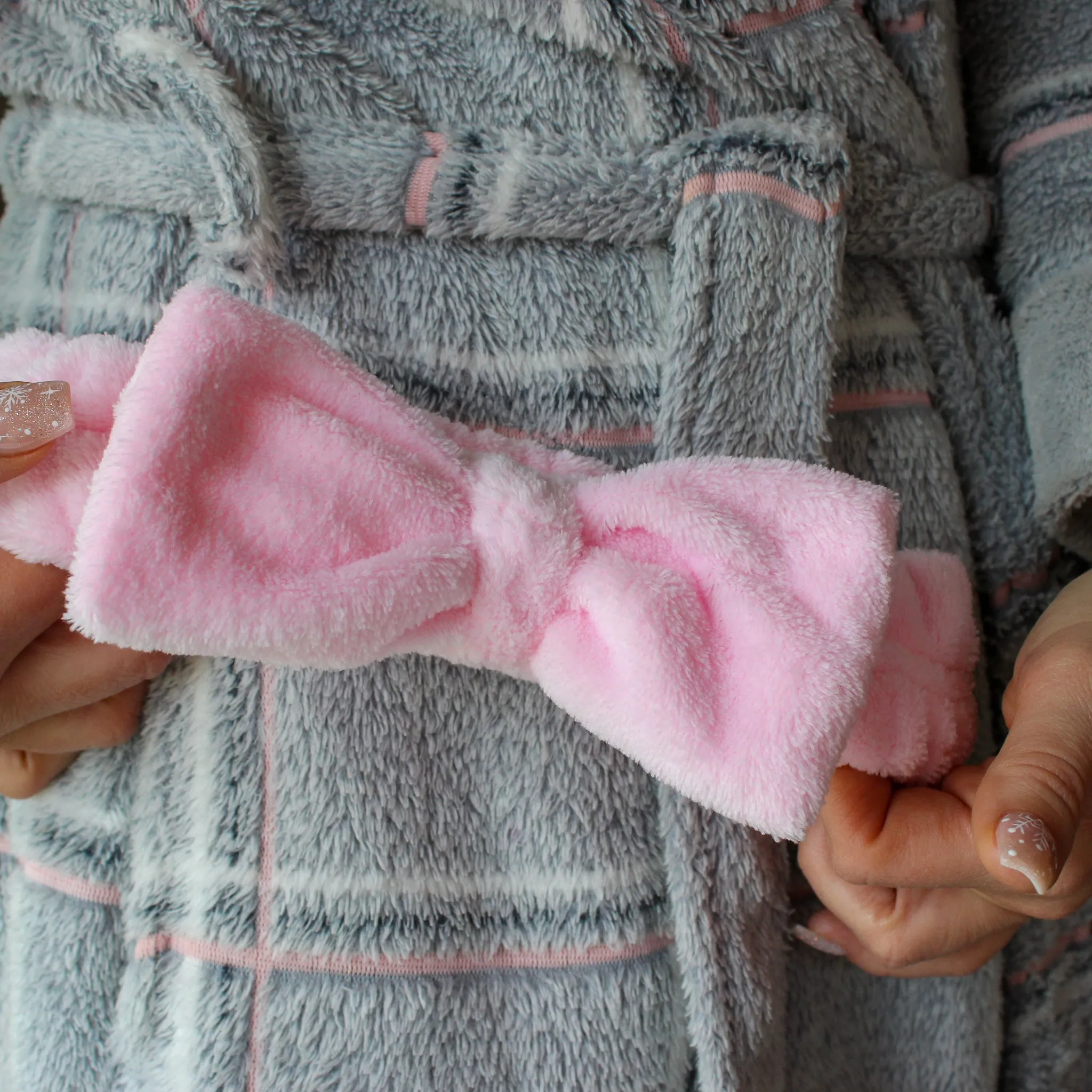 BOGO Free Fuzzy Spa Headbands I Pink or Blue sold by Roxie’s Picks product image thumbnail 4