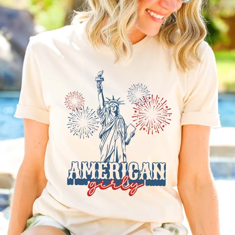 American Girly Statue of Liberty Tee sold by Roxie’s Picks
