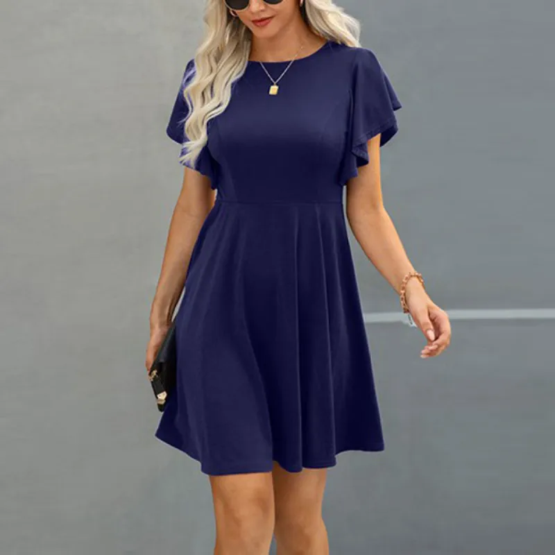 Fluttery Ease A-Line Dress sold by Roxie’s Picks