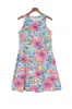 Colorful Sleeveless Floral Mini Dress sold by Roxie’s Picks