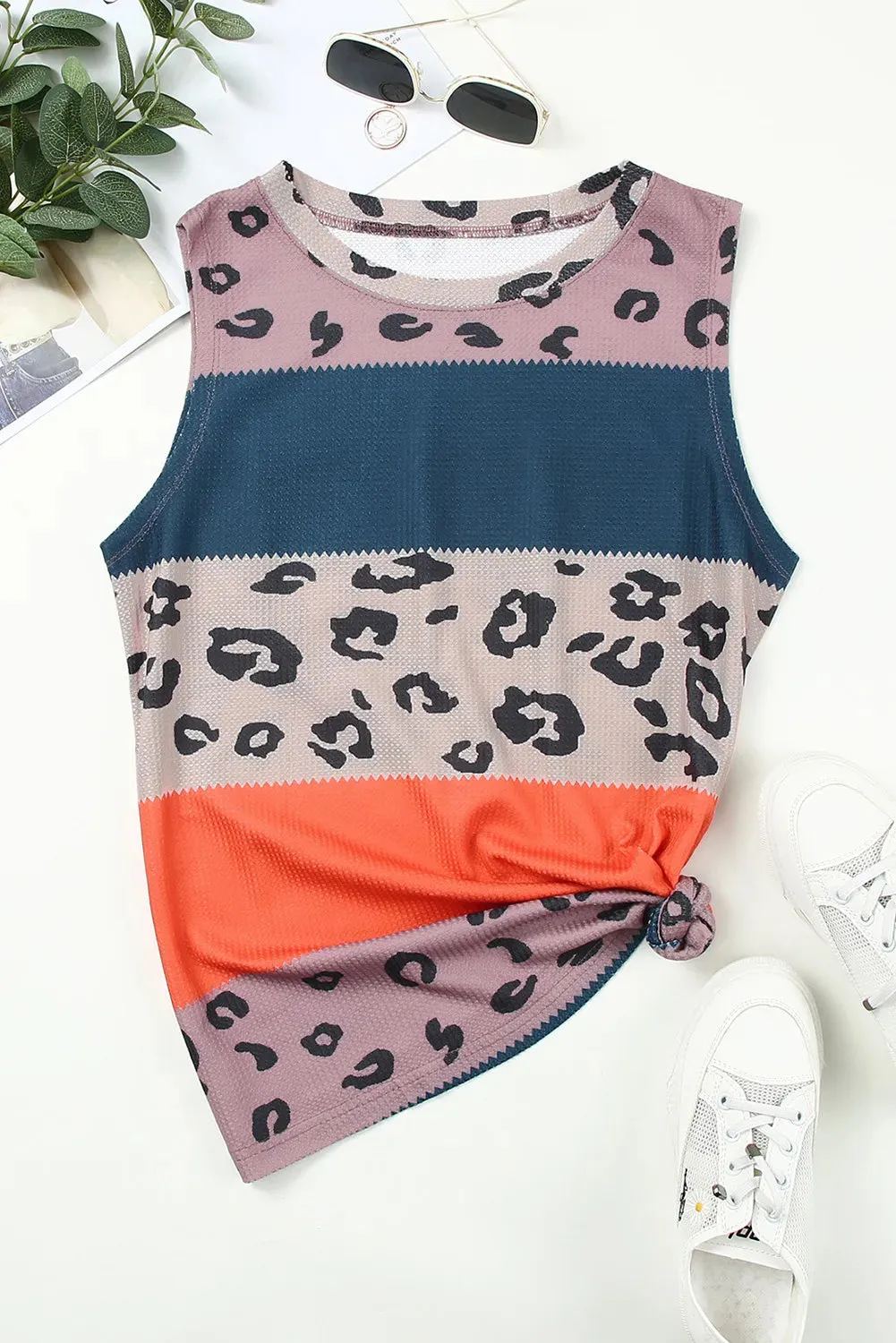 Animal Color Block Knit Tank sold by Roxie’s Picks product image thumbnail 5