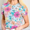 Multicolor Floral Short Sleeve Top sold by Roxie’s Picks