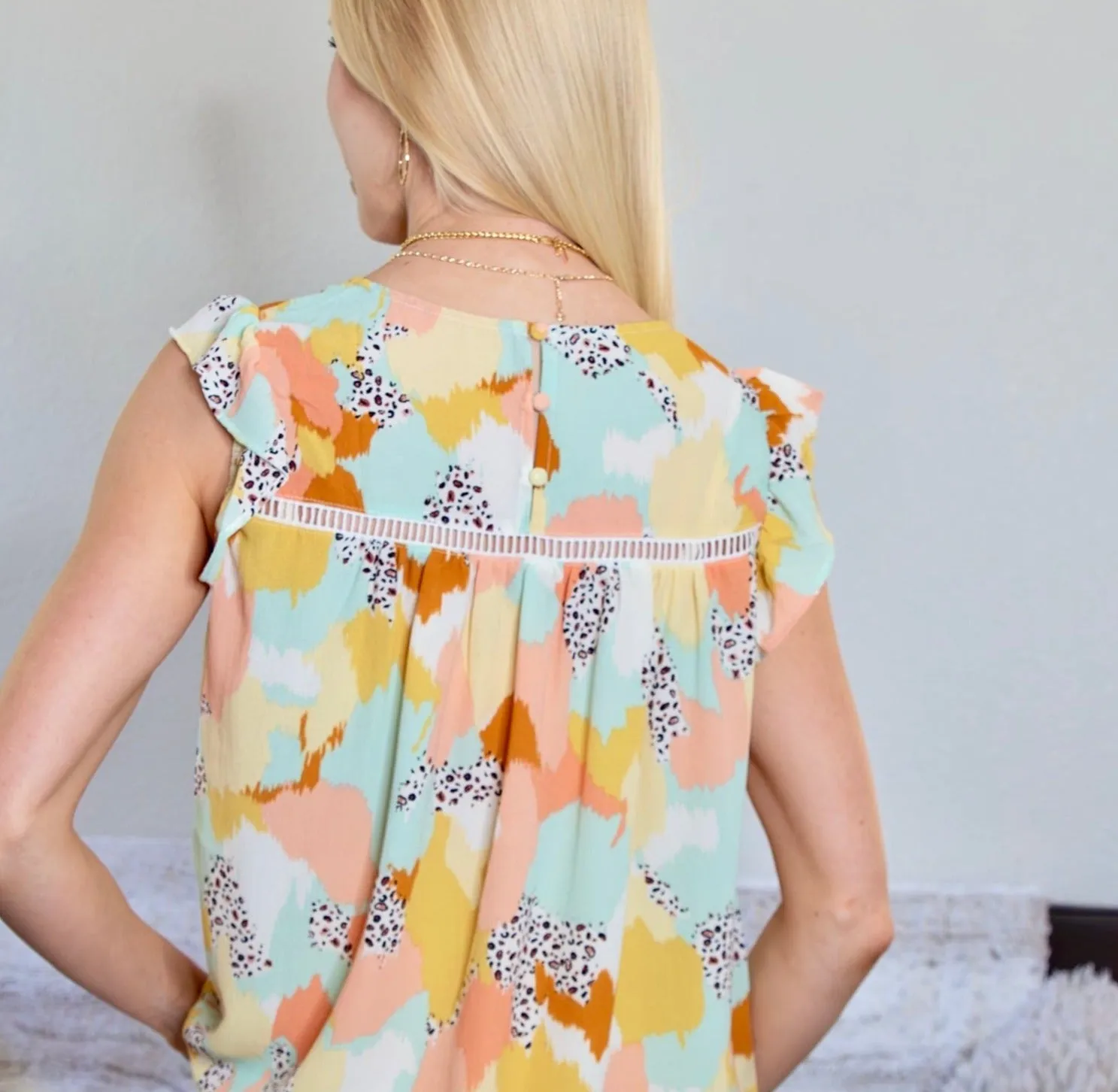 For The Season Tank Ruffled Sleeve sold by Roxie’s Picks product image thumbnail 4