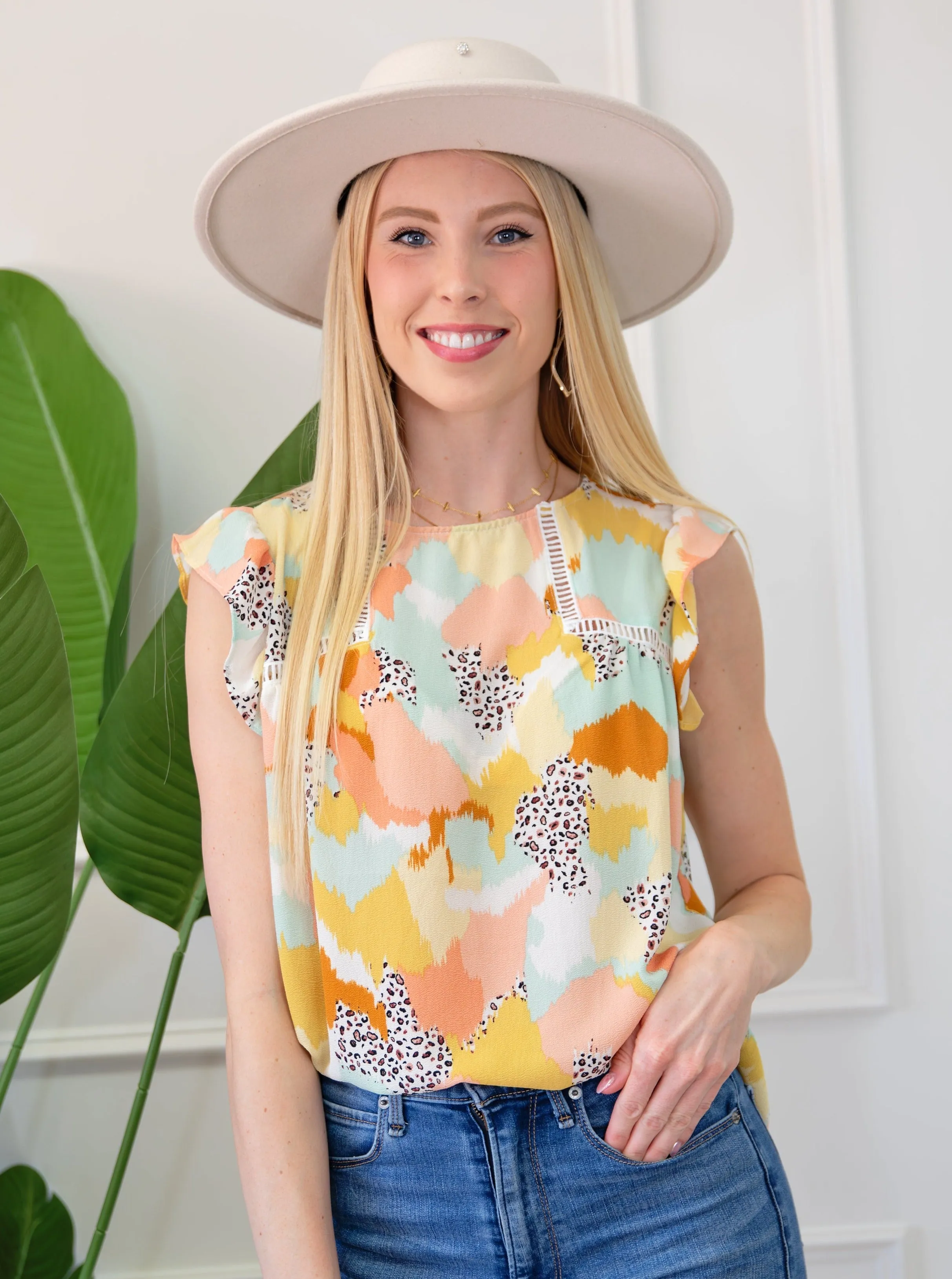 For The Season Tank Ruffled Sleeve sold by Roxie’s Picks