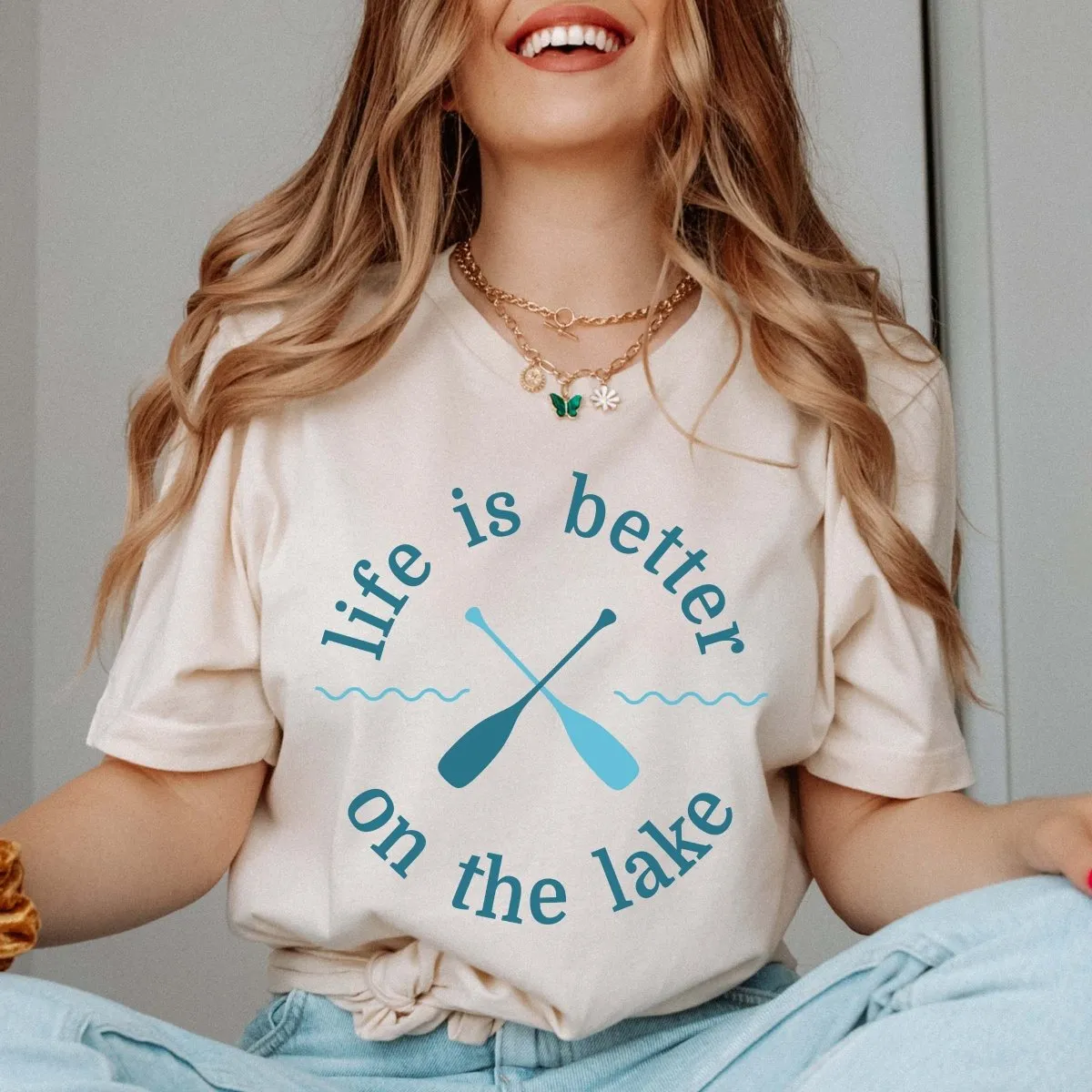 Life Is Better On The Lake Oars Tee sold by Roxie’s Picks product image thumbnail 4