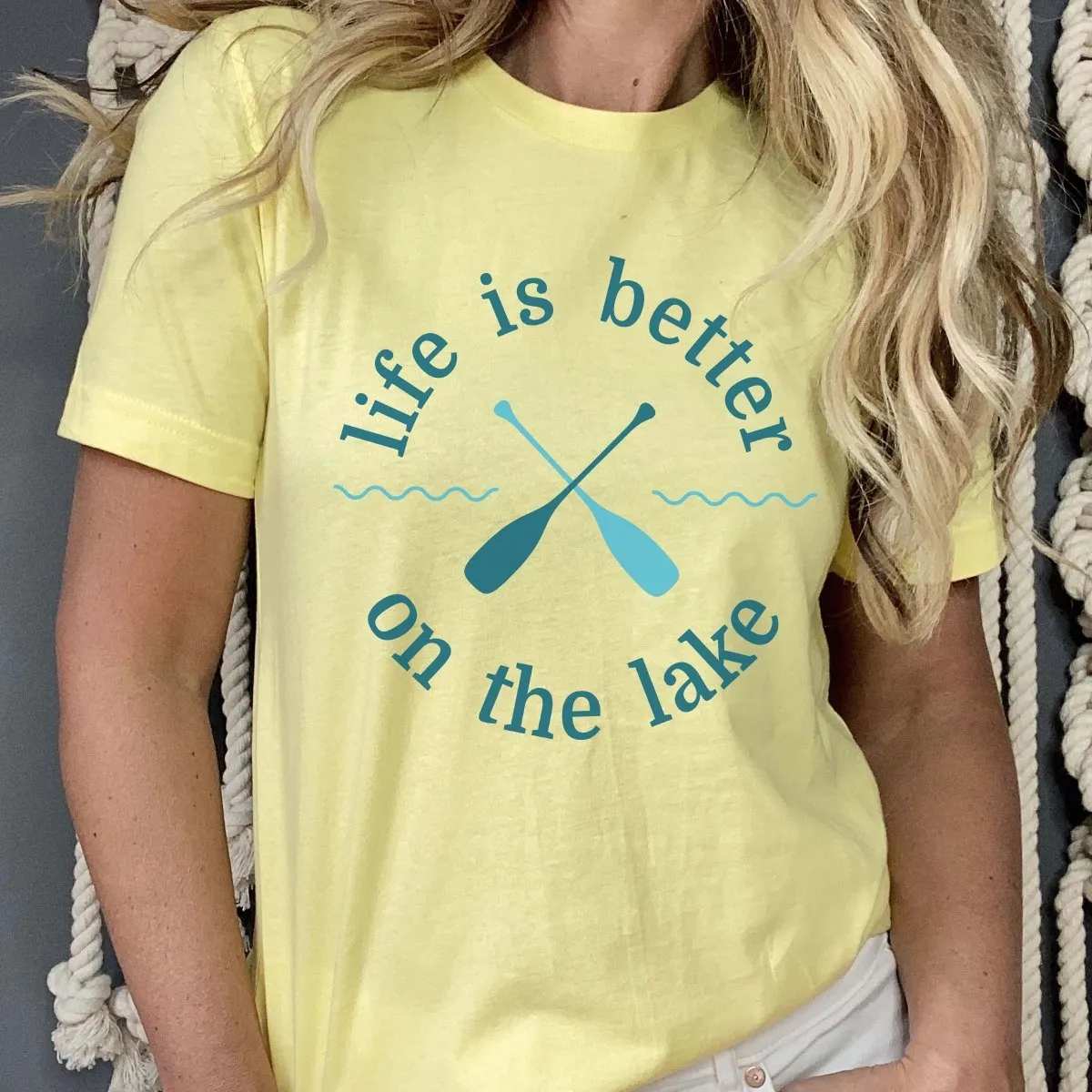 Life Is Better On The Lake Oars Tee sold by Roxie’s Picks product image thumbnail 2