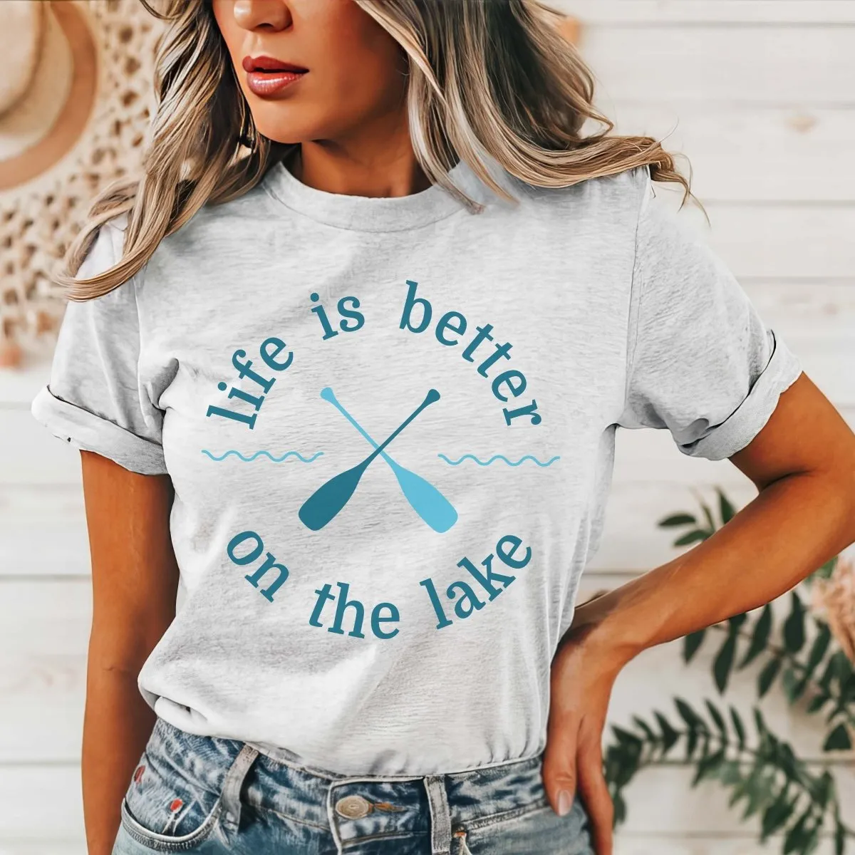 Life Is Better On The Lake Oars Tee sold by Roxie’s Picks product image thumbnail 5