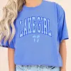 Lake Girl With Bow Comfort Color Tee sold by Roxie’s Picks