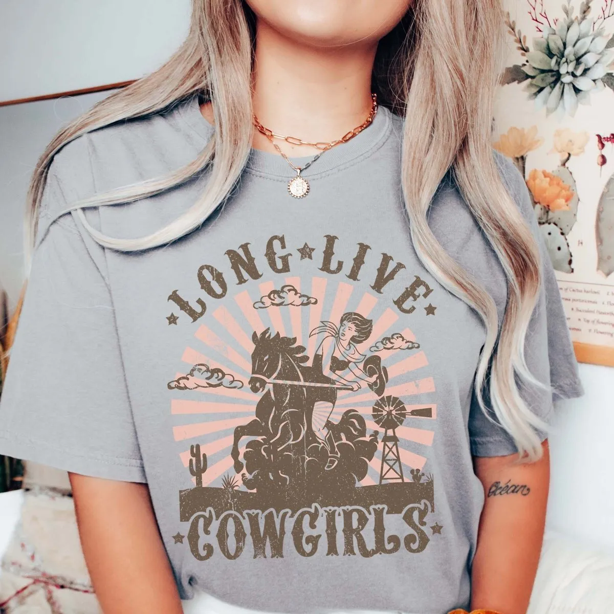 Long Live Cowgirls Comfort Color Tee sold by Roxie’s Picks product image thumbnail 4