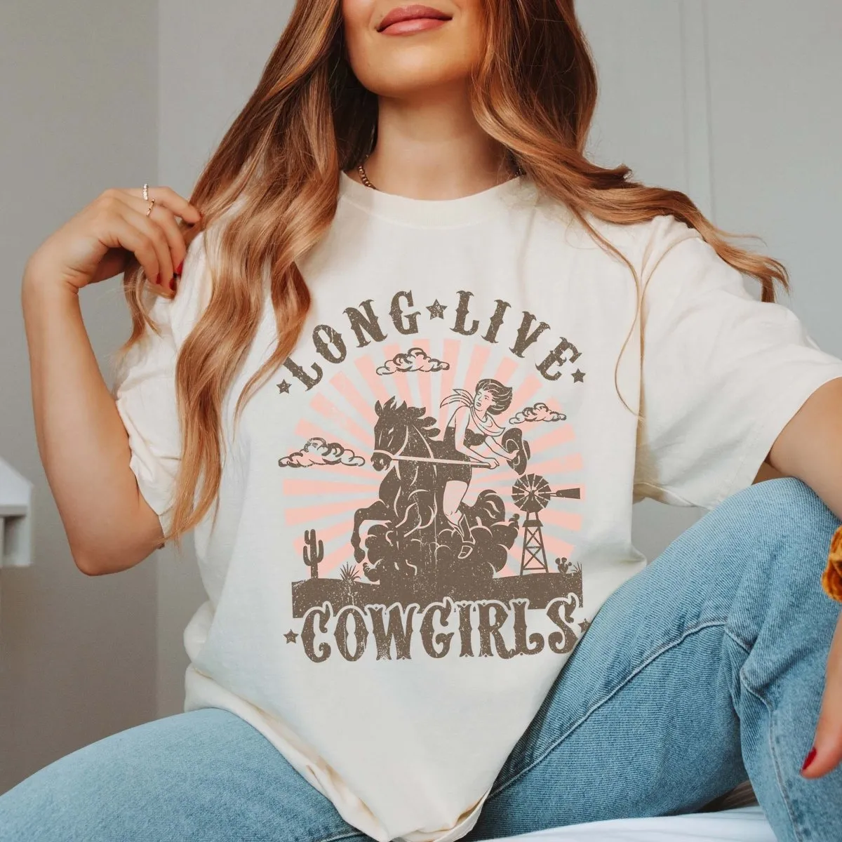 Long Live Cowgirls Comfort Color Tee sold by Roxie’s Picks product image thumbnail 5