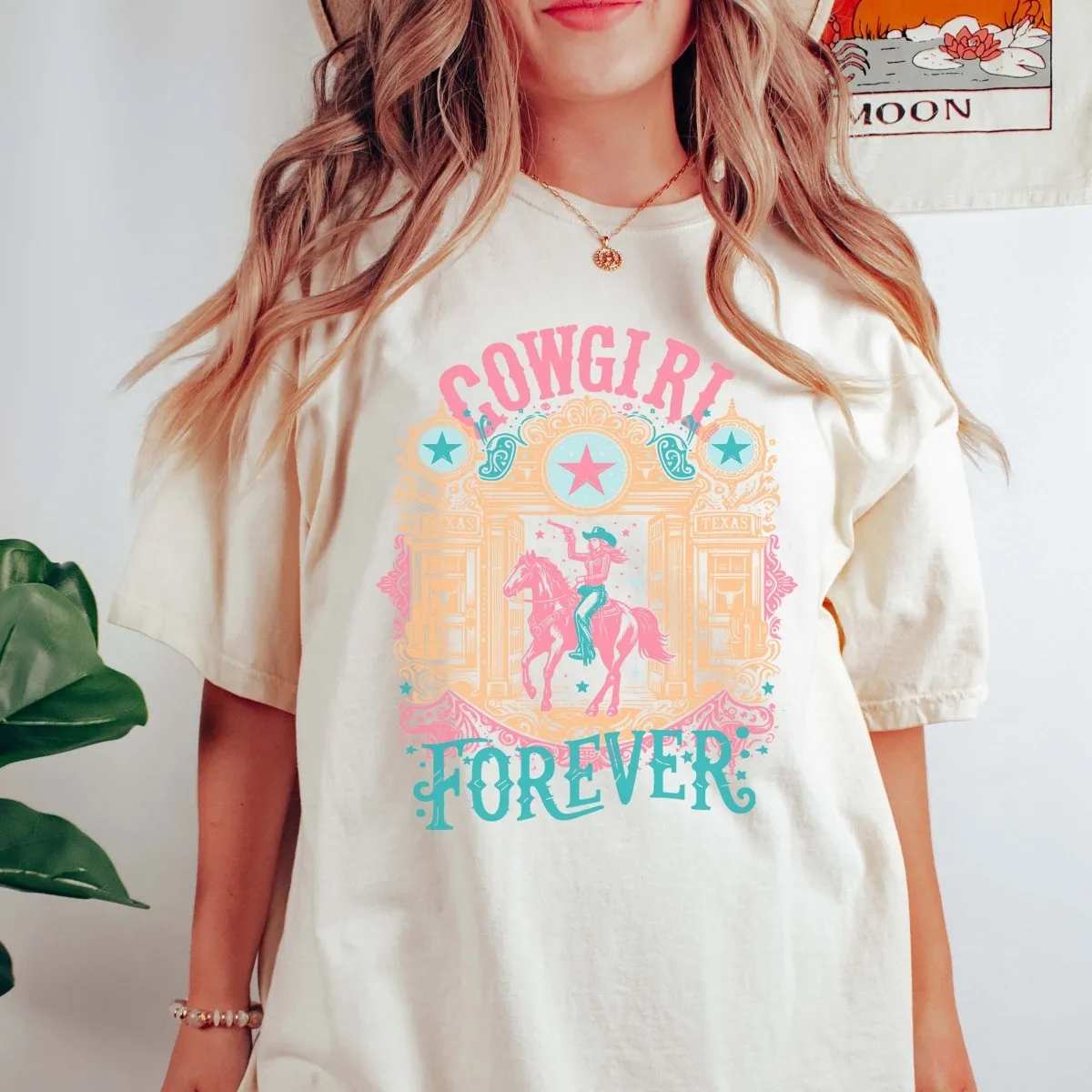 Cowgirl Forever Comfort Color Tee sold by Roxie’s Picks product image thumbnail 2