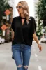 Surplice Bliss Cutout Charm Blouse sold by Roxie’s Picks