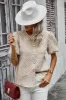 Pearl Adorned Textured Shirt sold by Roxie’s Picks