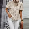Pearl Adorned Textured Shirt sold by Roxie’s Picks