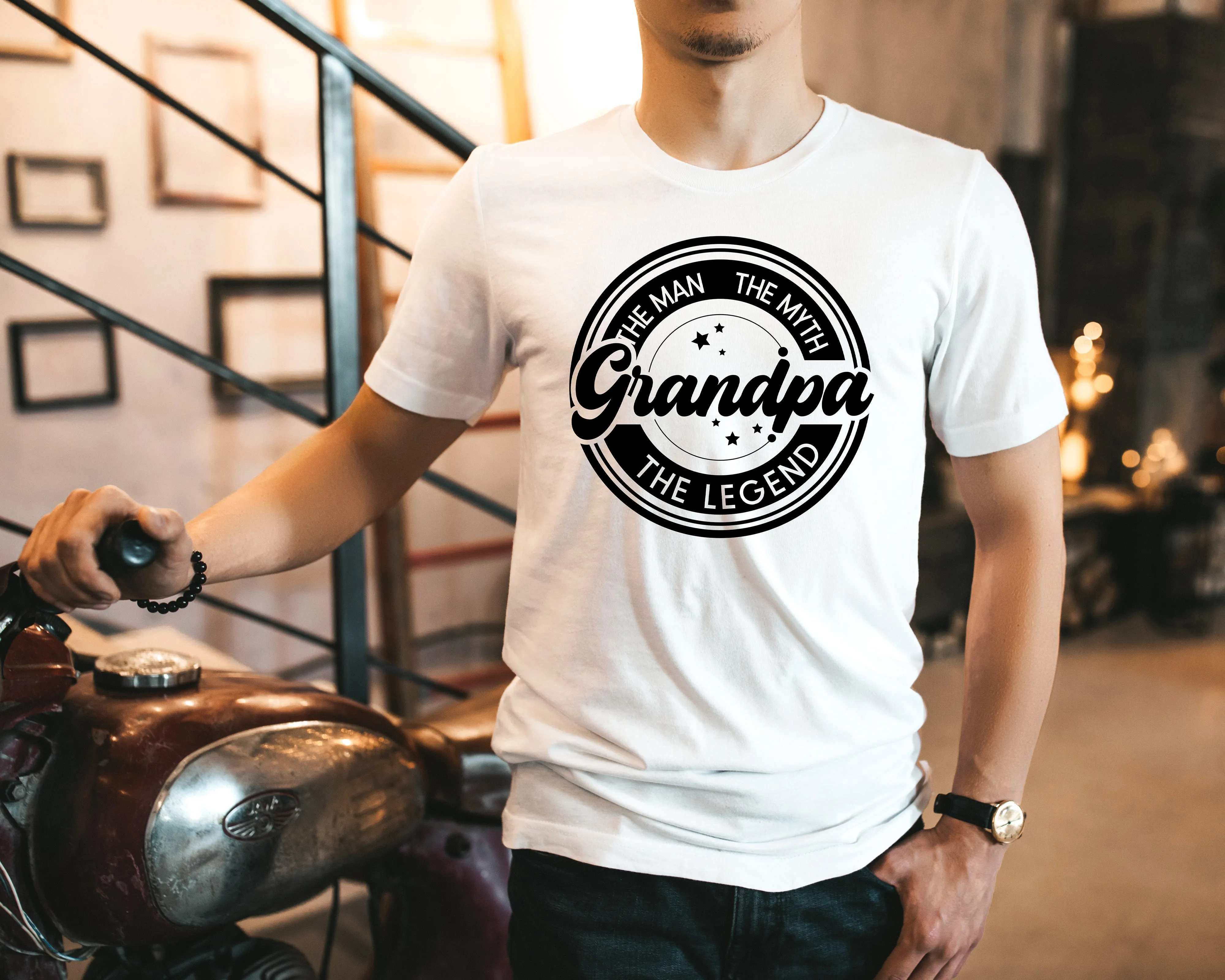 Grandpa The Man The Myth The Legend T-Shirt or Crew Sweatshirt sold by Roxie’s Picks