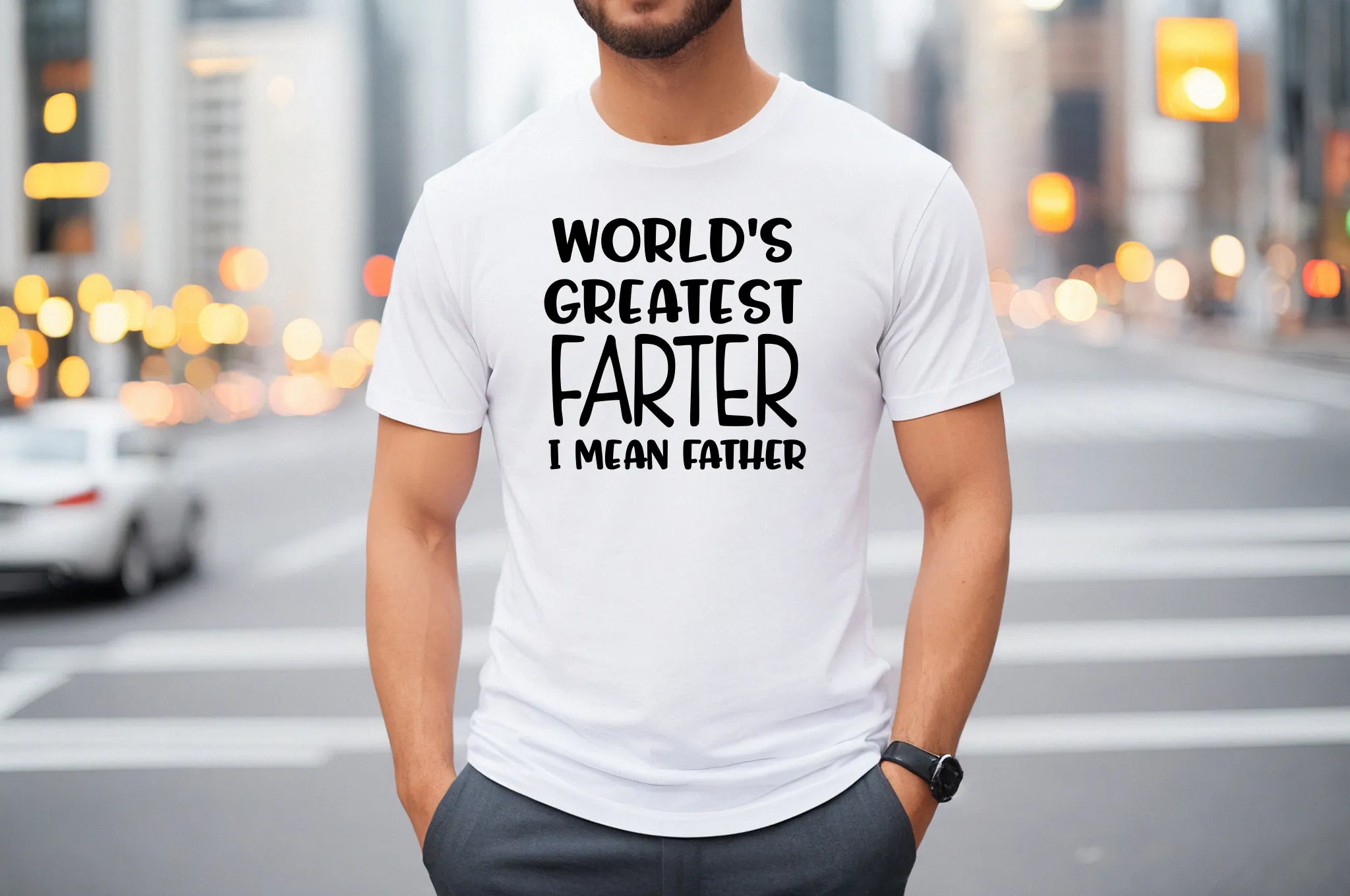 Worlds Greatest Farter I Mean Father T-Shirt or Crew Sweatshirt sold by Roxie’s Picks